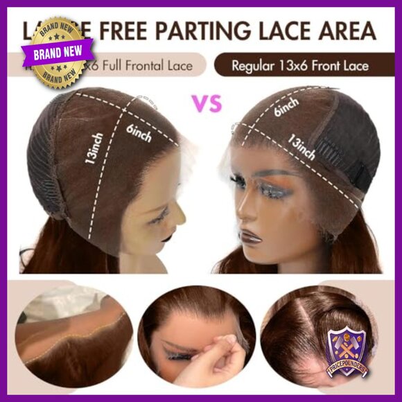 13x6 HD Lace Front Wig Virgin Human Hair 28 Inch 250 Density main image 4